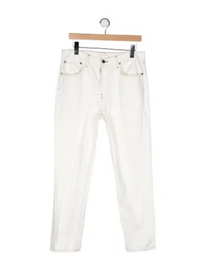 Pre-owned Twp Mid-rise Straight Leg Jeans In Neutral