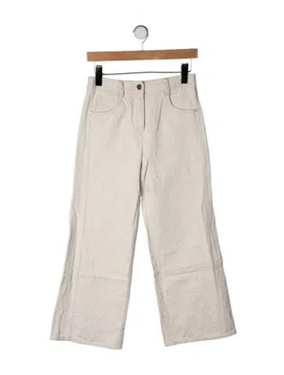 Pre-owned Twp Mid-rise Straight Leg Jeans In Neutrals