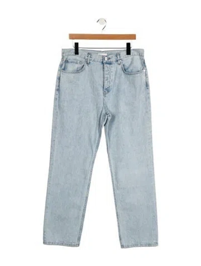Pre-owned Twp Mid-rise Straight Leg Jeans W/ Tags In Blue