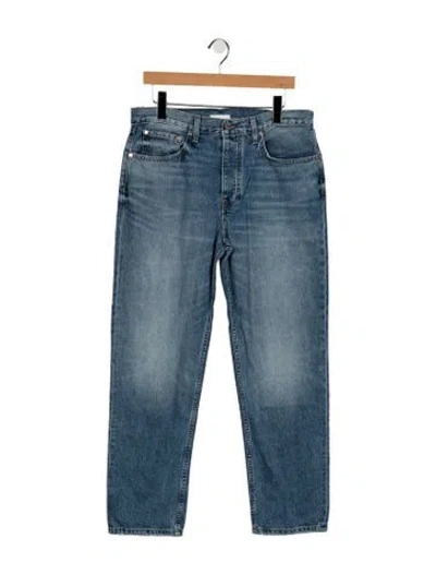 Pre-owned Twp Mid-rise Straight Leg Jeans W/ Tags In Blue