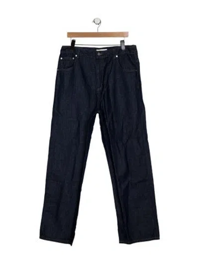 Pre-owned Twp Mid-rise Straight Leg Jeans W/ Tags In Blue