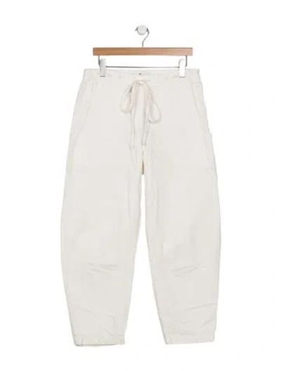 Pre-owned Twp Mid-rise Straight Leg Jeans W/ Tags In White