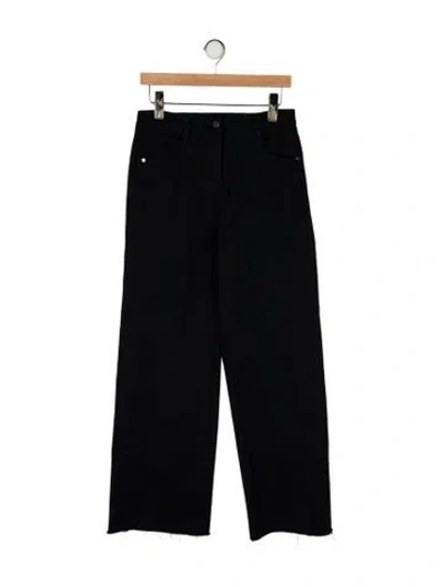 Pre-owned Twp Mid-rise Wide Leg Jeans In Black