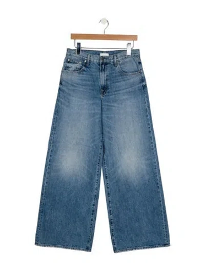 Pre-owned Twp Mid-rise Wide Leg Jeans In Blue
