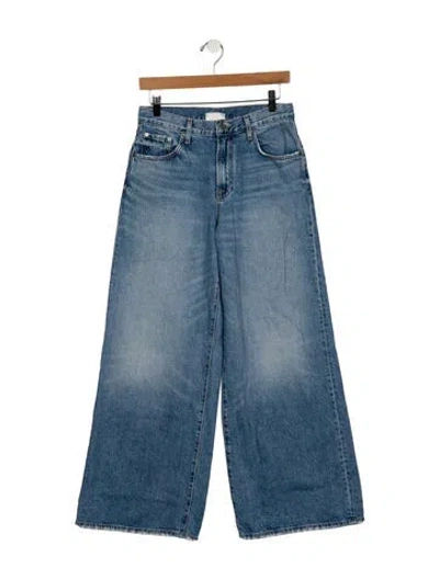 Pre-owned Twp Mid-rise Wide Leg Jeans In Blue