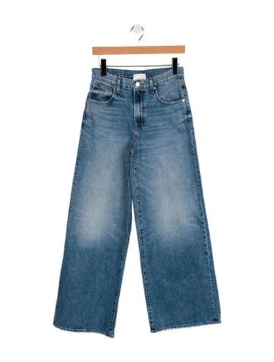 Pre-owned Twp Mid-rise Wide Leg Jeans In Blue