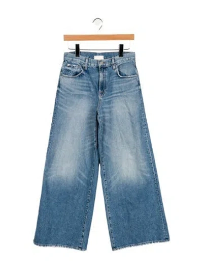 Pre-owned Twp Mid-rise Wide Leg Jeans In Blue