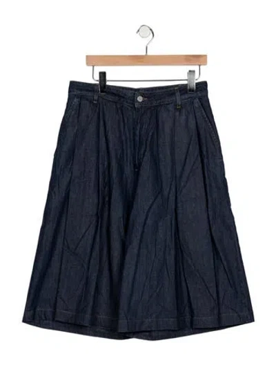 Pre-owned Twp Mid-rise Wide Leg Jeans In Blue