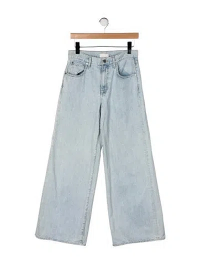 Pre-owned Twp Mid-rise Wide Leg Jeans In Blue