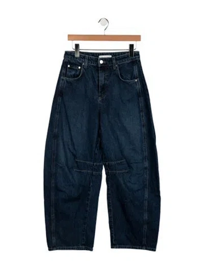 Pre-owned Twp Mid-rise Wide Leg Jeans In Blue