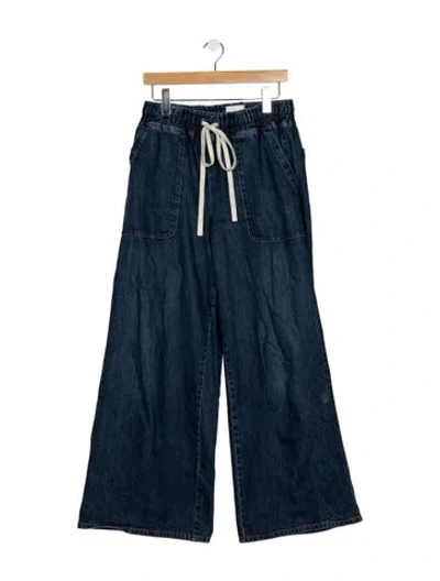 Pre-owned Twp Mid-rise Wide Leg Jeans In Blue