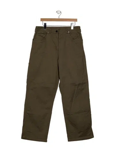 Pre-owned Twp Mid-rise Wide Leg Jeans In Green