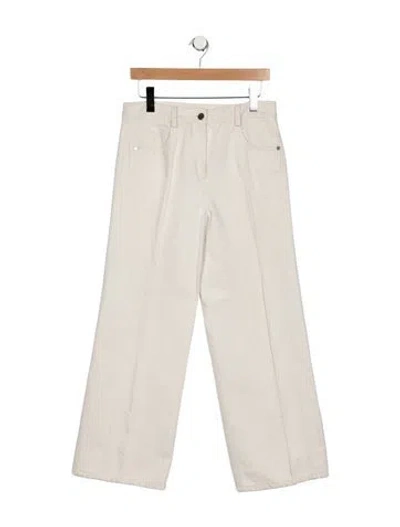 Pre-owned Twp Mid-rise Wide Leg Jeans In Grey