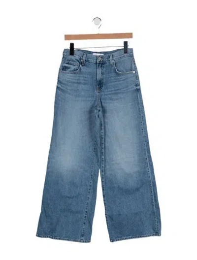 Pre-owned Twp Mid-rise Wide Leg Jeans W/ Tags In Blue