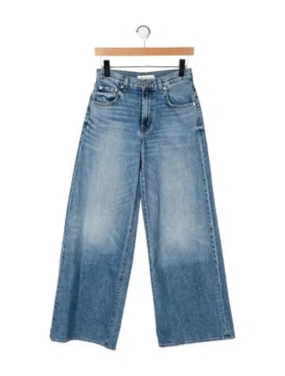 Pre-owned Twp Mid-rise Wide Leg Jeans W/ Tags In Blue