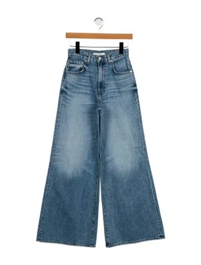 Pre-owned Twp Mid-rise Wide Leg Jeans W/ Tags In Blue