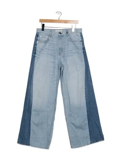 Pre-owned Twp Mid-rise Wide Leg Jeans W/ Tags In Blue