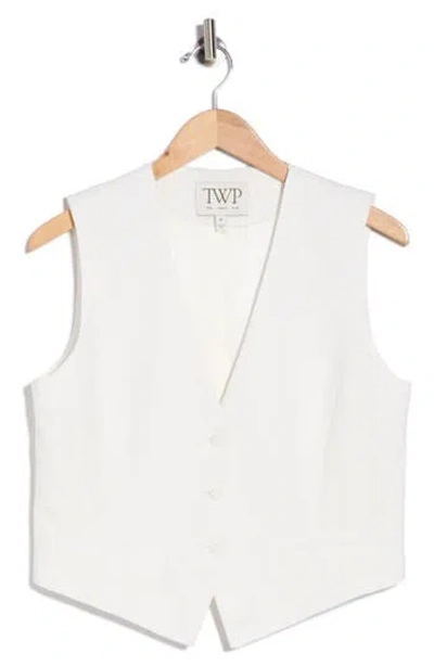 Twp Mila Wool & Cashmere Vest In White