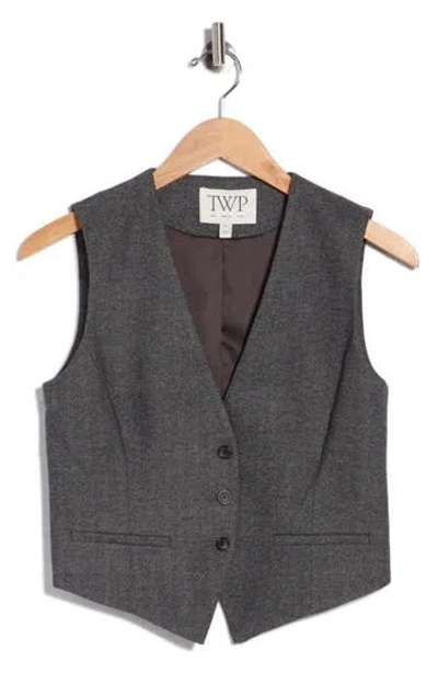 Twp Mila Wool & Cashmere Vest In Gray