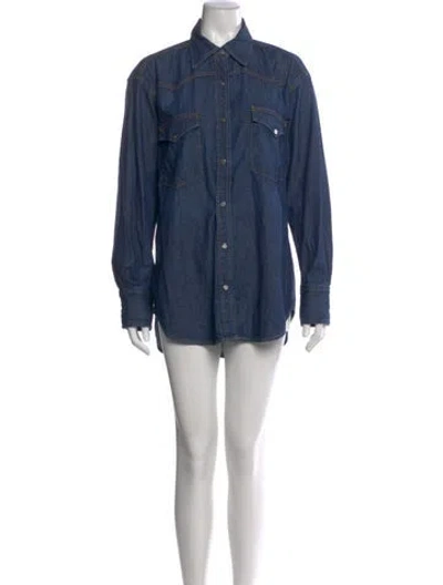 Pre-owned Twp Mini Dress In Blue