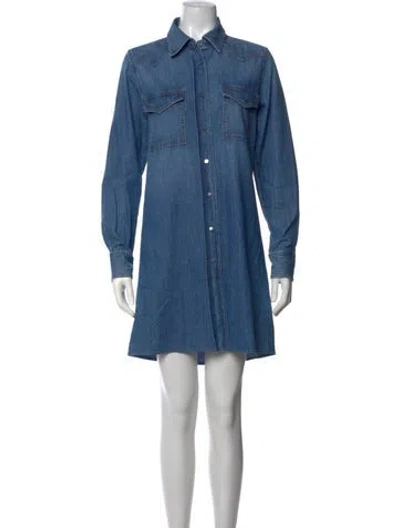 Pre-owned Twp Mini Dress In Blue