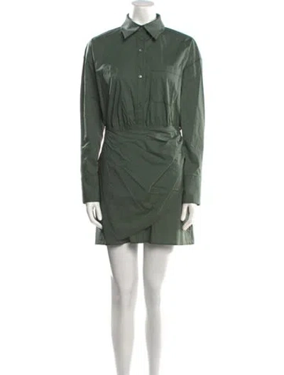 Pre-owned Twp Mini Dress In Green