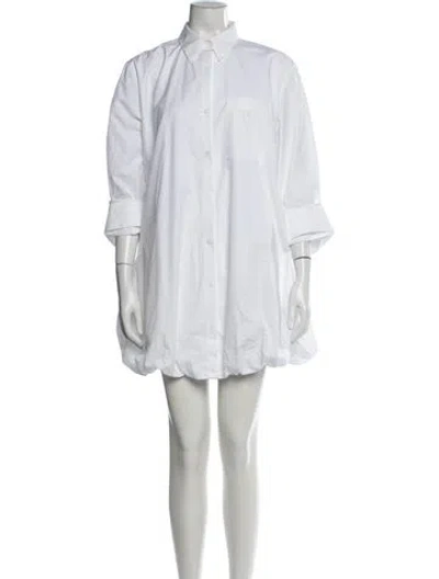 Pre-owned Twp Mini Dress In White