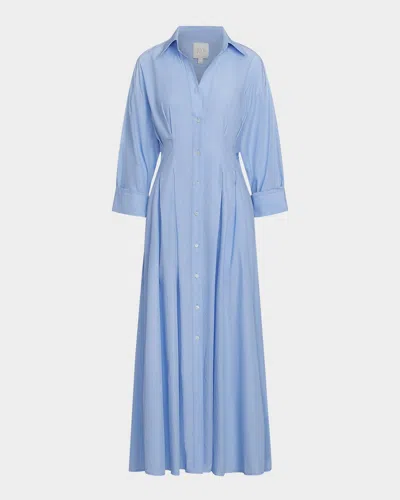 TWP MM PLEATED MAXI SHIRTDRESS