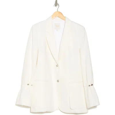 Twp Mo Stretch Cotton Blazer In White