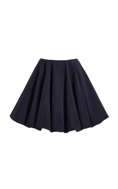 Twp Julia Bubble Hem Skirt In Blue