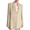 Twp Morgans Oversize Linen Blazer In Safari