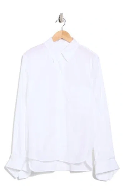 Twp Morning After Button Front Shirt In White