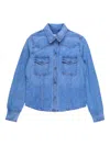 Twp Mustang Sally Denim Shirt In Blue
