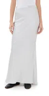 Twp My Endless Love Maxi Skirt Light Grey In White