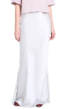 Twp My Endless Love Satin Bias Cut Maxi Skirt In Burgundy