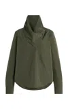 Twp My Maria Cotton Poplin Top In Green