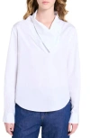 Twp My Maria Drape Neck Pullover Shirt In White