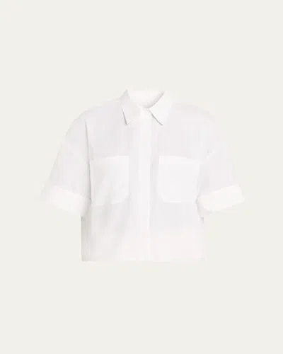 Twp My Newest Mistake Shirt In Cotton Shirting In White