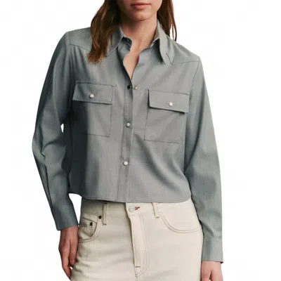 Twp New Carter Shirt In Indigo In Blue