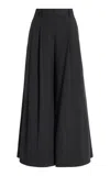 Twp New Didi Mid-rise Wool-twill Wide-leg Pants In Dark Grey