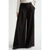 Twp Womens Dark Spruce Avery Wide-leg Wool Trousers In Chocolate