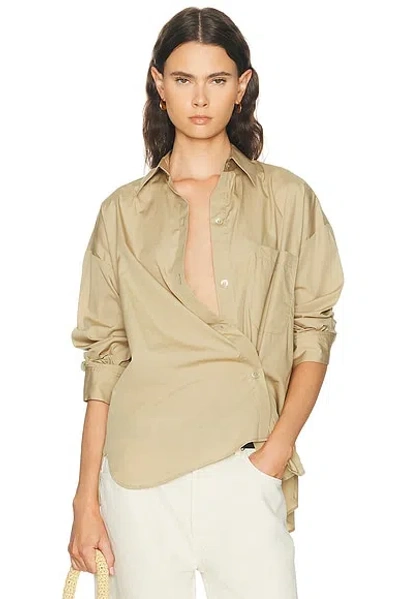 Twp New Earl Button Down Top In Gray