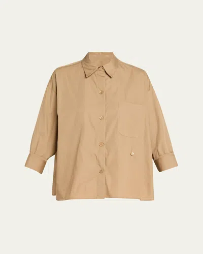 Twp New Earl Compact Poplin Button-front Shirt In Multi