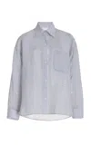 Twp New Earl Cotton Shirt In Blue