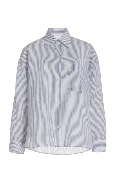 Twp New Earl Cotton Shirt In Navy