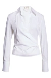 Twp New Earl Cotton Wrap Shirt In White