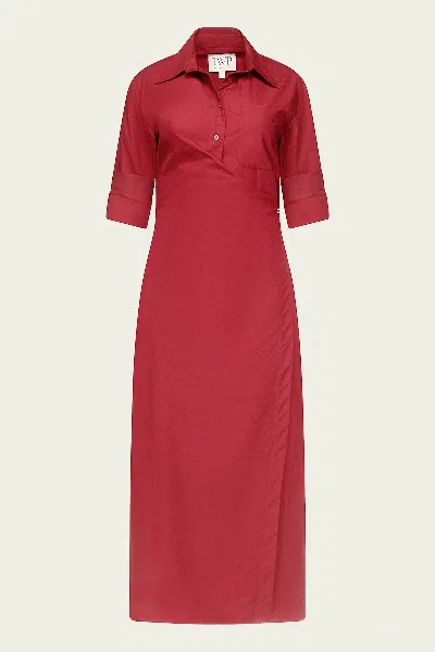 Twp New Earl Dress In Karanda Red