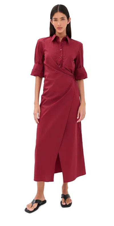 Twp New Earl Dress Karanda Red In Brown