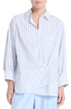 Twp New Earl Stripe Cotton Button-up Shirt In Multi