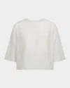 Twp New Ex Semi-sheer Tee In White